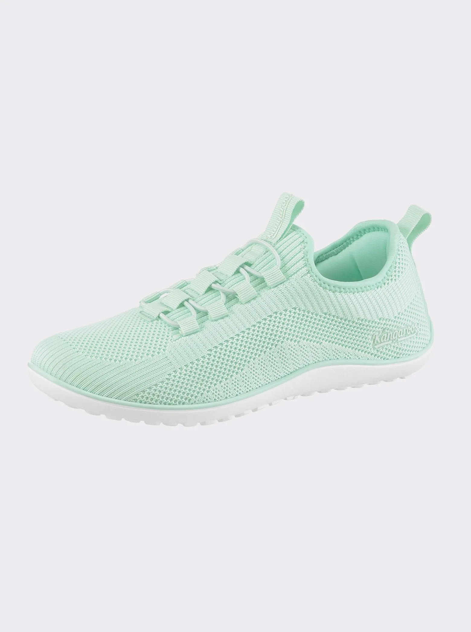 Sneaker mit flacher Gummi-Laufsohle