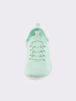 Sneaker mit flacher Gummi-Laufsohle