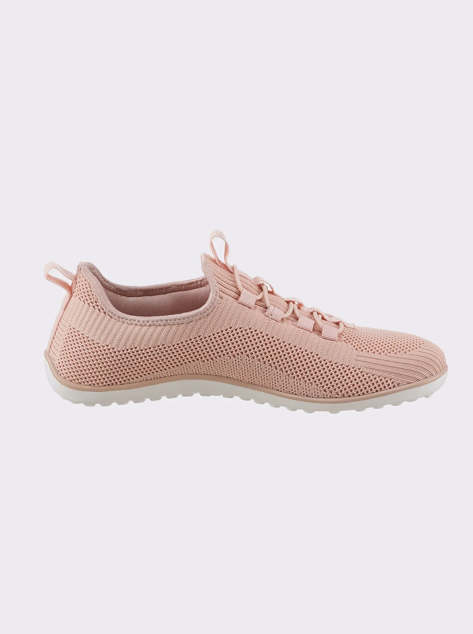 Sneaker mit flacher Gummi-Laufsohle