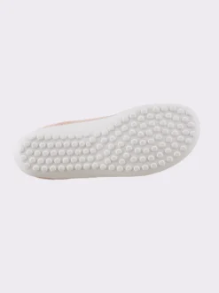 Sneaker mit flacher Gummi-Laufsohle
