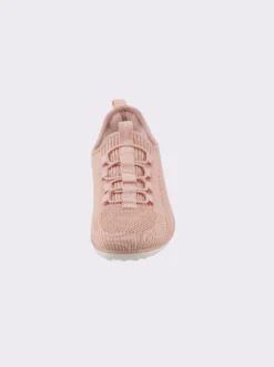 Sneaker mit flacher Gummi-Laufsohle