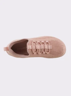 Sneaker mit flacher Gummi-Laufsohle