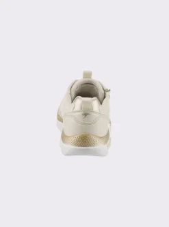 Sneaker mit metallisch schimmernden Akzenten