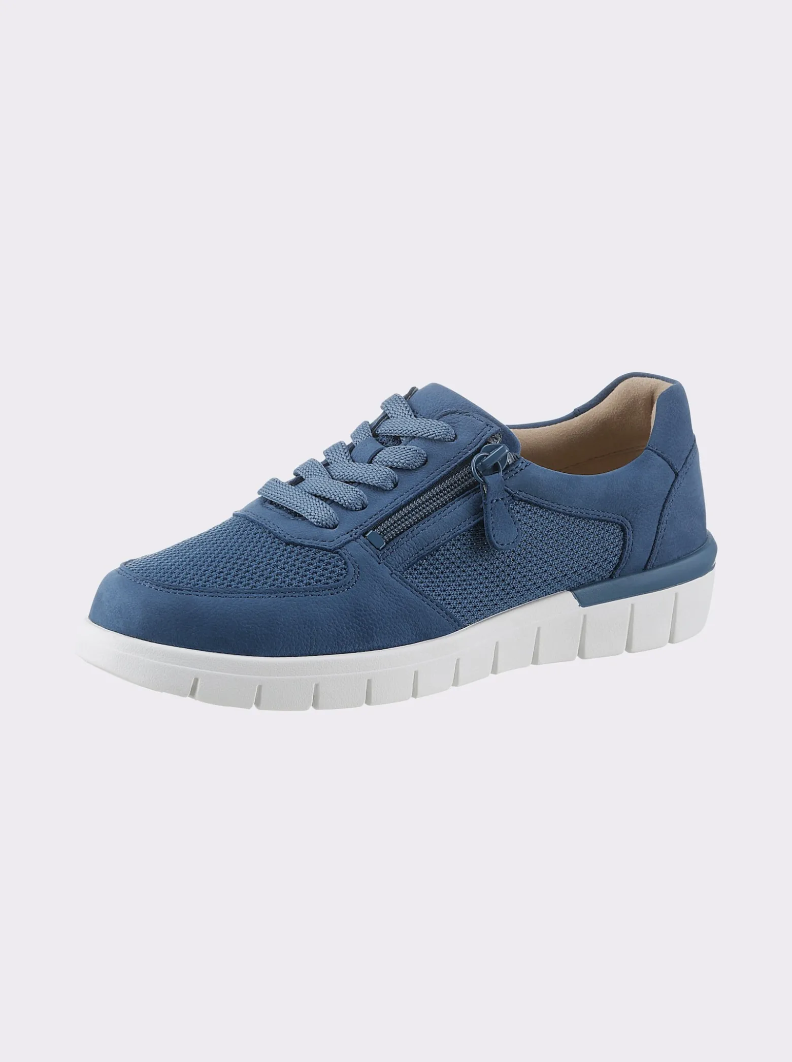 Sneaker mit seitlichem Reißverschluss