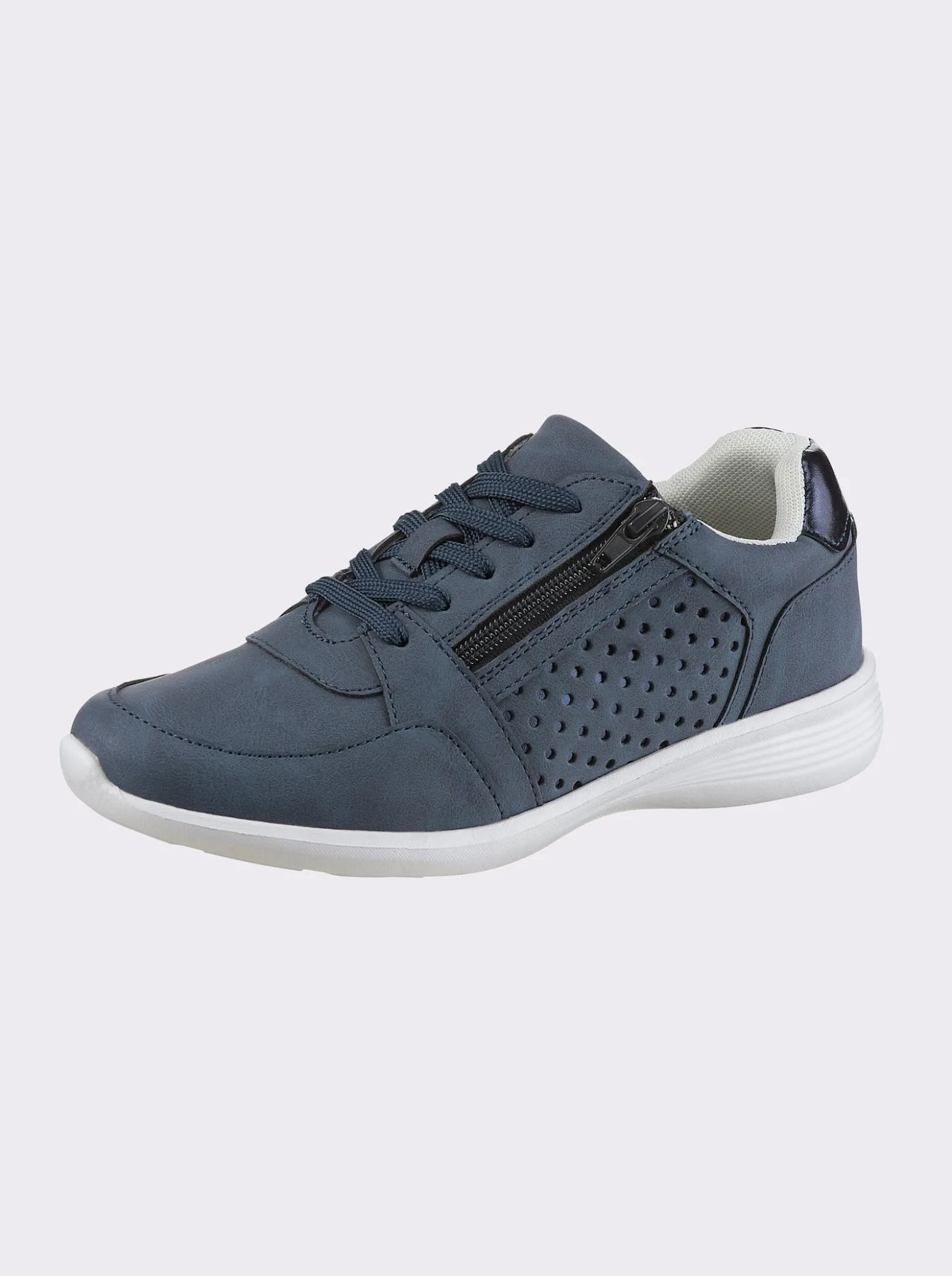 Sneaker mit seitlichem Reißverschluss