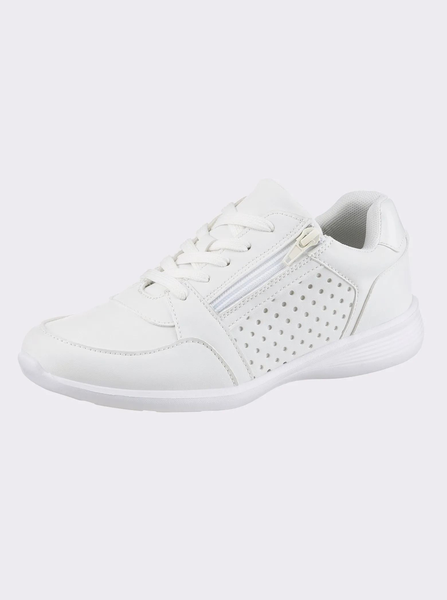 Sneaker mit seitlichem Reißverschluss