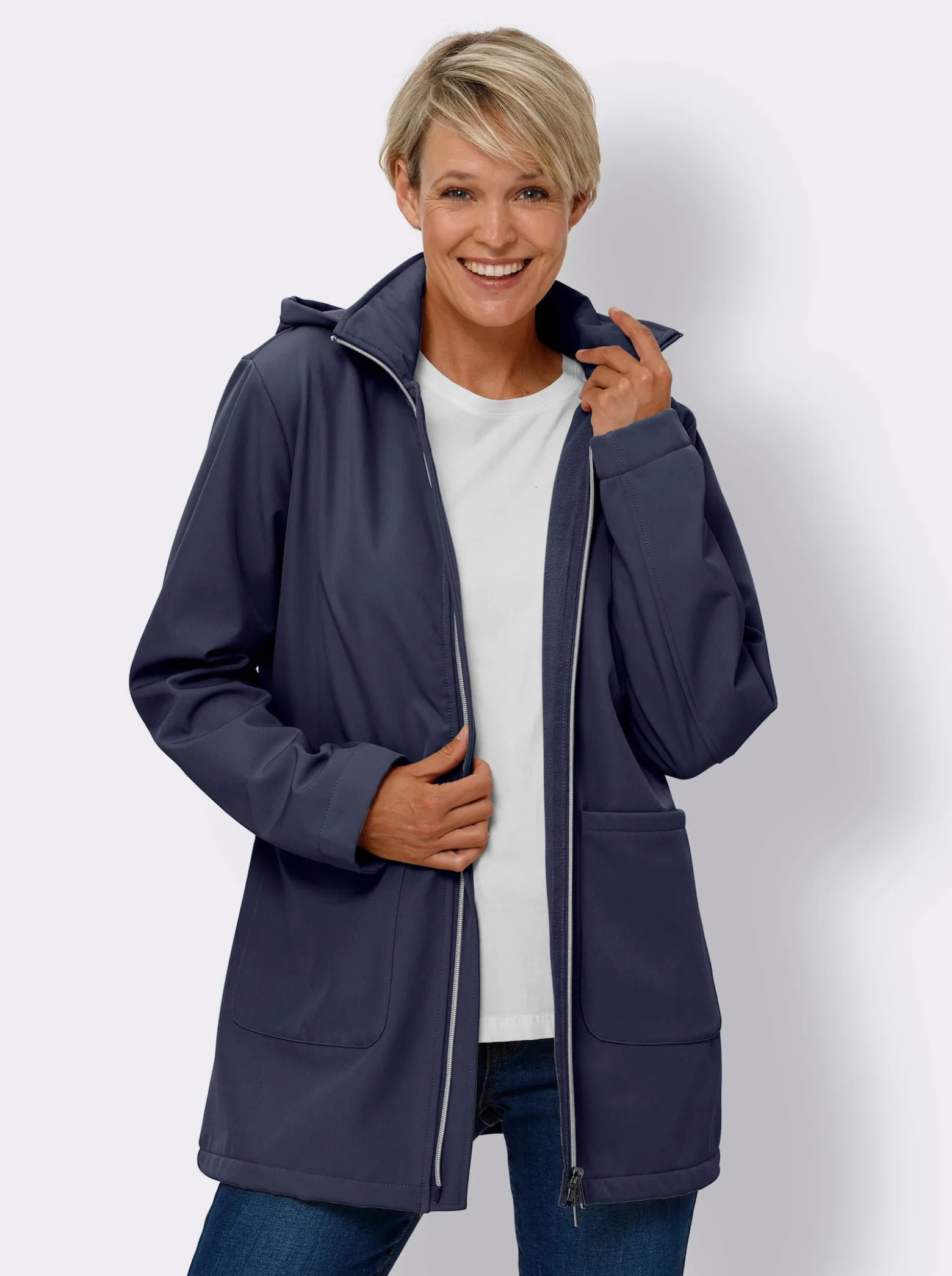 Softshelljacke mit Fleece-Futter