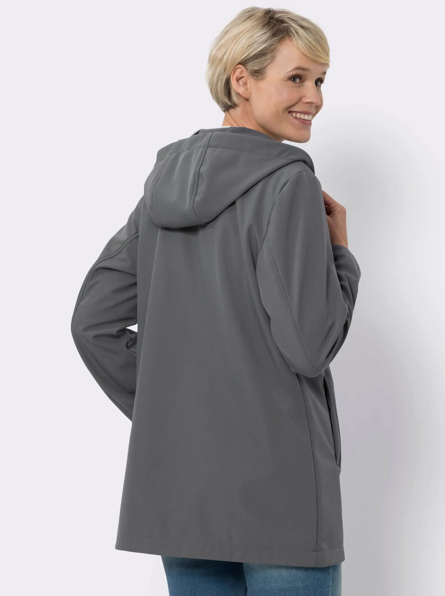 Softshelljacke mit Kapuze
