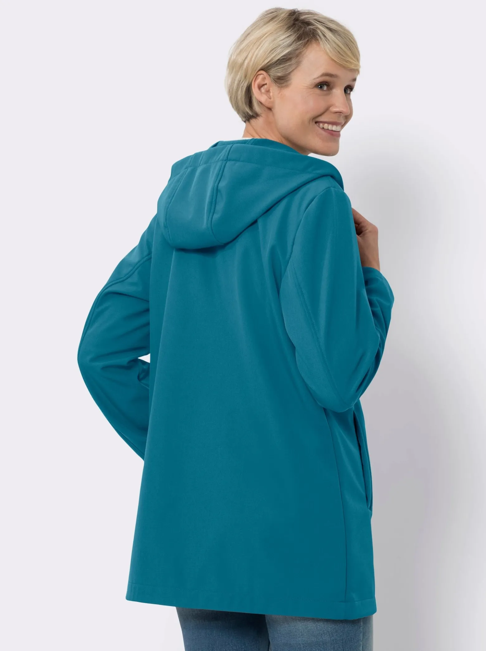 Softshelljacke mit Kapuze