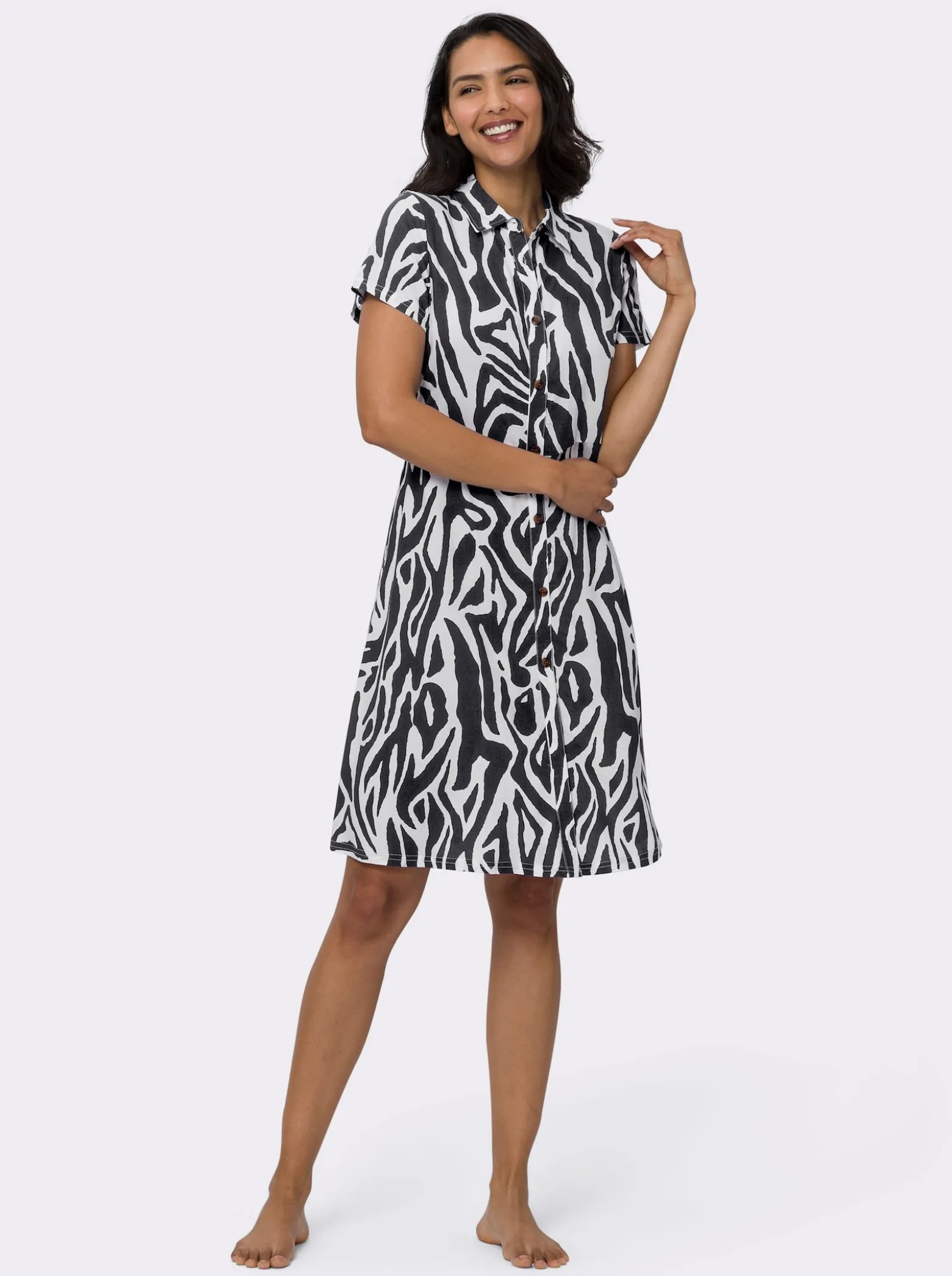 Sommerkleid im Animal-Dessin