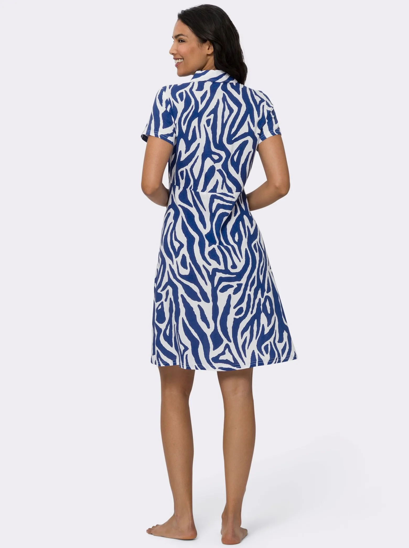 Sommerkleid im Animal-Dessin