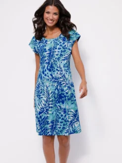 Sommerkleid in A-Form, bedruckt