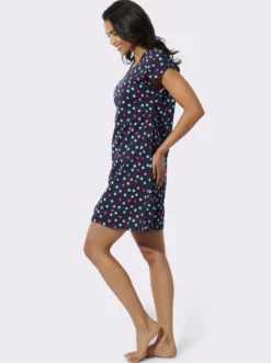 Sommerkleid in A-Form, Tupfen-Druck