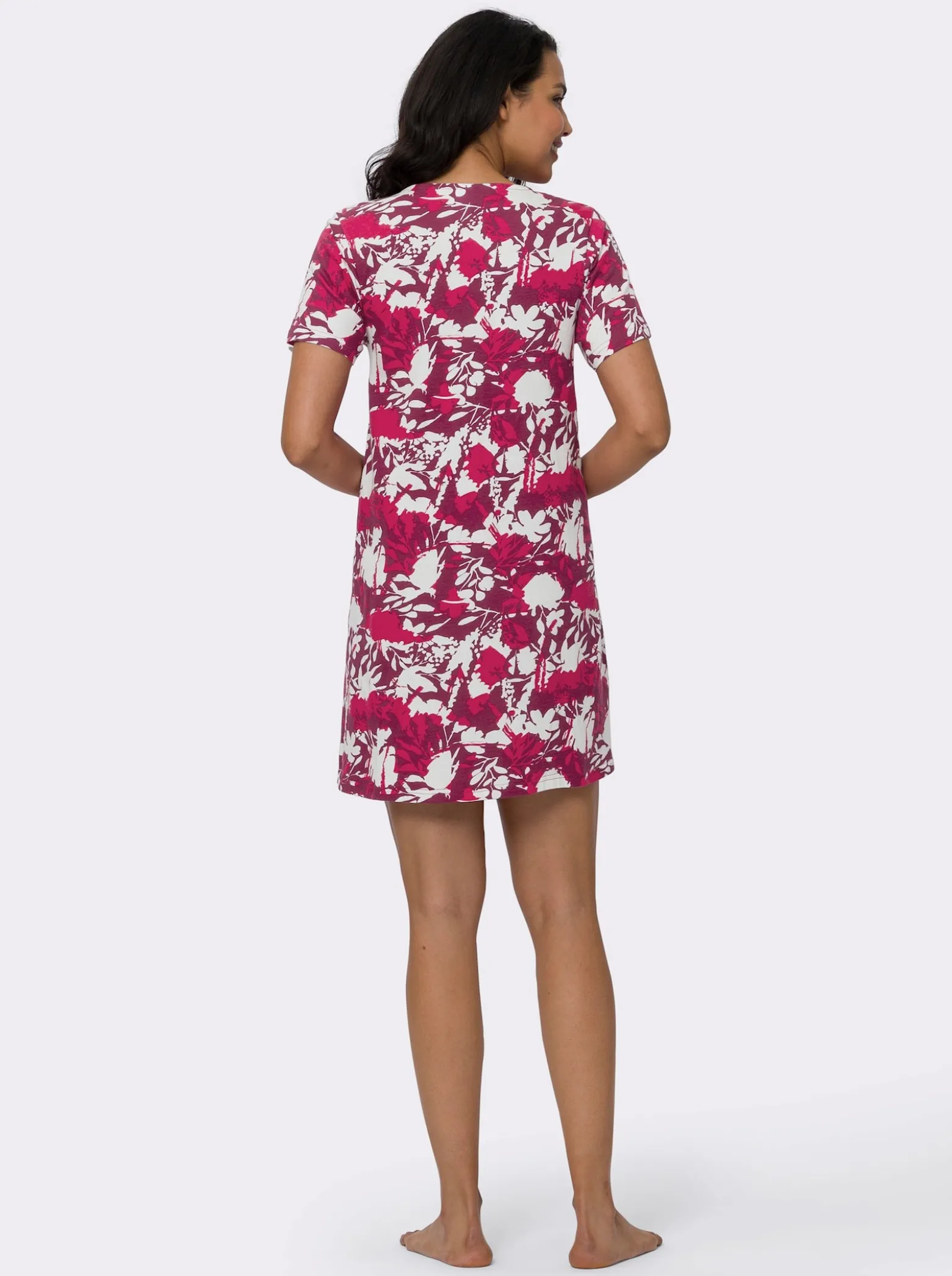 Sommerkleid in A-Linie, bedruckt