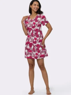 Sommerkleid in A-Linie, bedruckt
