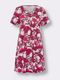 Sommerkleid in A-Linie, bedruckt
