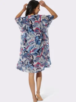 Sommerkleid in weiter Kaftan-Form, bedruckt