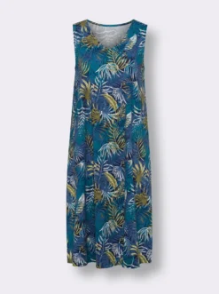 Sommerkleid mit einem langen Seitenschlitz