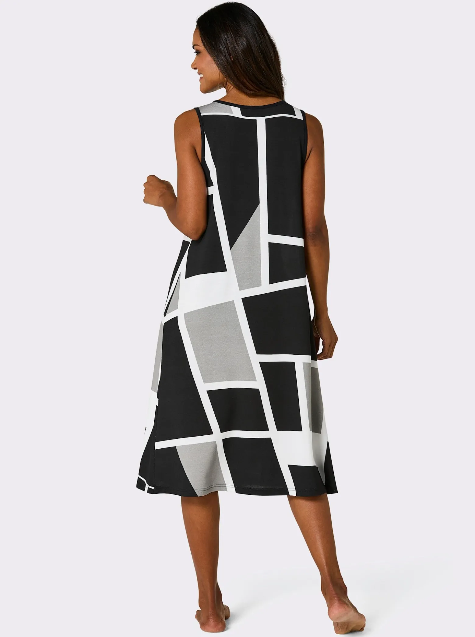 Sommerkleid mit Grafik-Druck