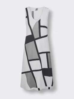 Sommerkleid mit Grafik-Druck