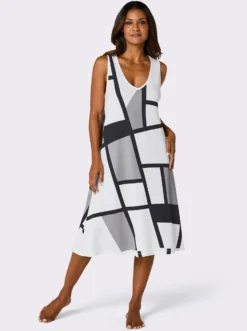 Sommerkleid mit Grafik-Druck