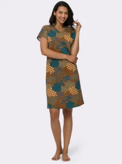Sommerkleid mit Grafik-Print allover