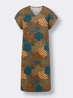 Sommerkleid mit Grafik-Print allover