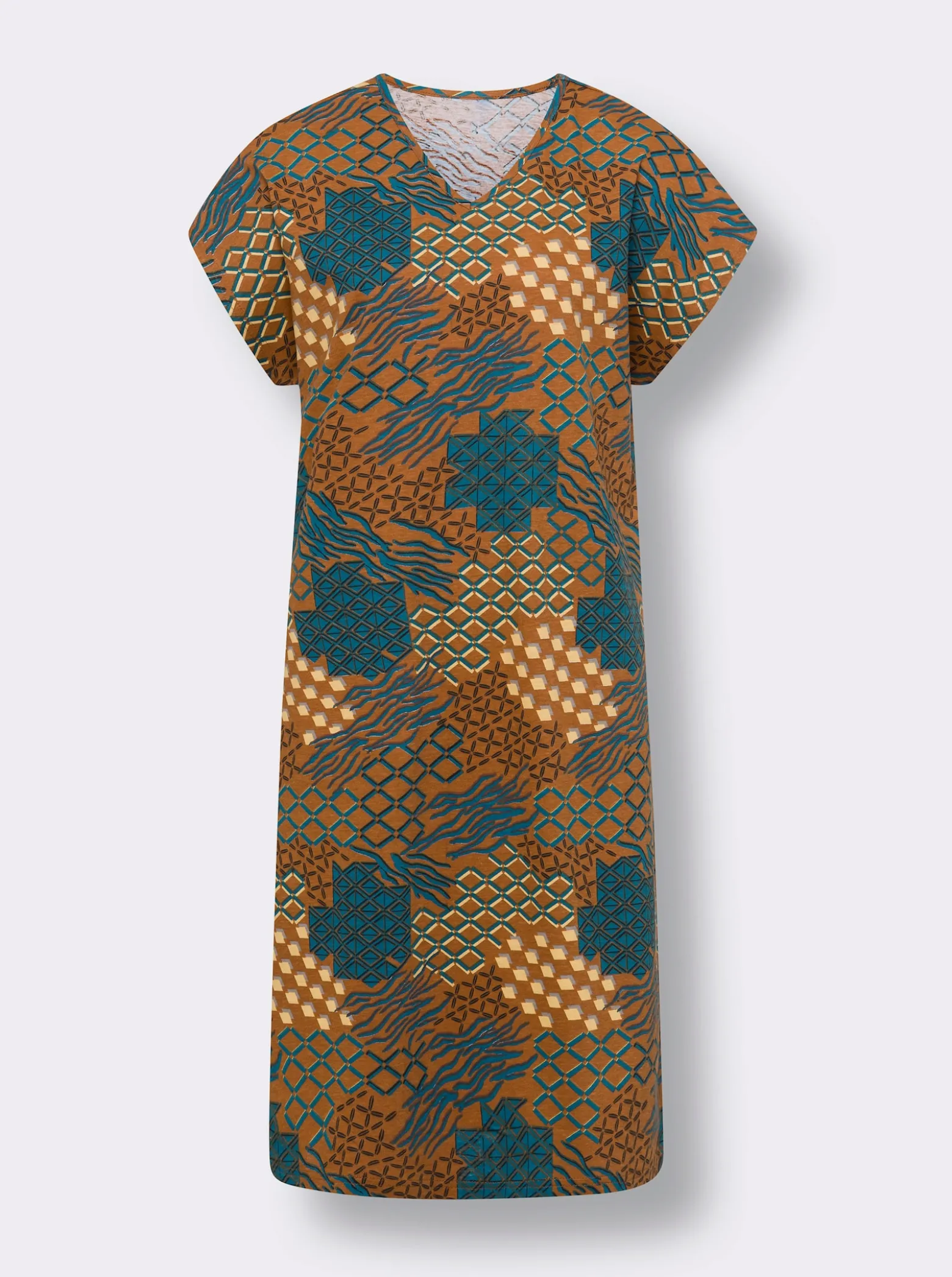 Sommerkleid mit Grafik-Print allover