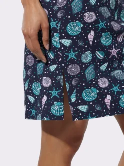 Sommerkleid mit Muschel-Motiven, Baumwolle