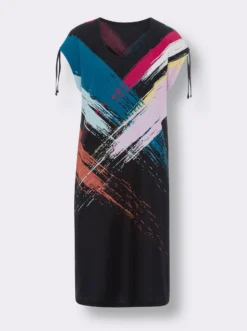 Sommerkleid mit platziertem Druck