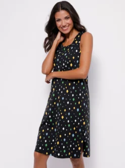 Sommerkleid mit Rauten-Muster