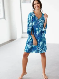 Sommerkleid mit 3/4-Ärmeln