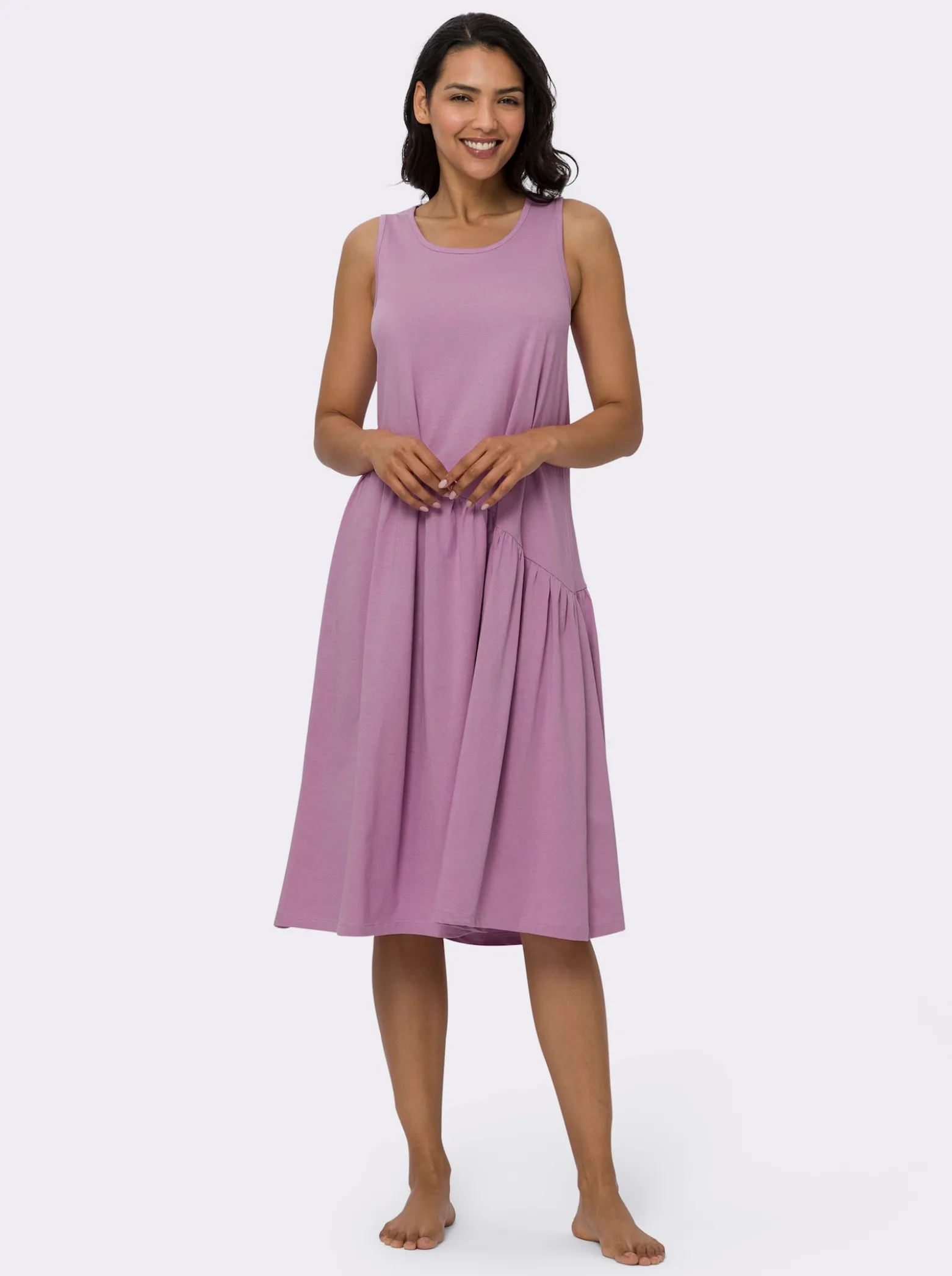 Sommerkleid mit Volant am Saum