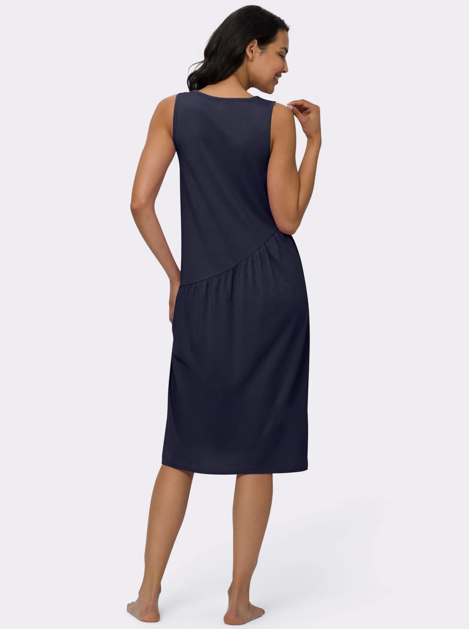 Sommerkleid mit Volant am Saum