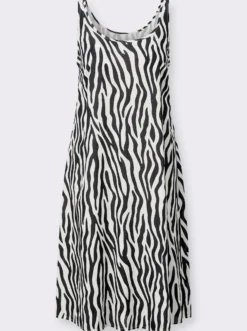 Sommerkleid mit Zebra-Muster, Viskose-Qualität
