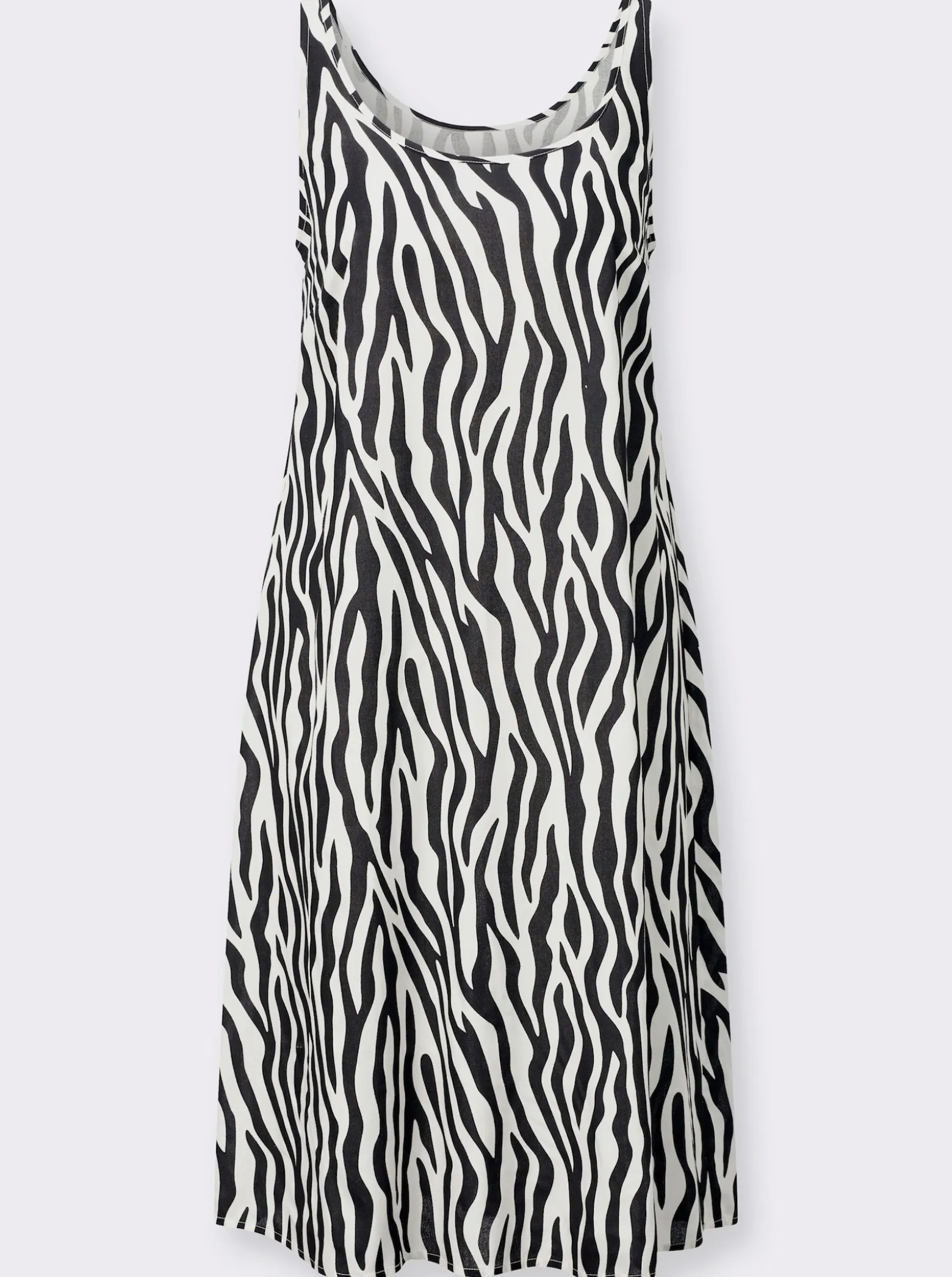 Sommerkleid mit Zebra-Muster, Viskose-Qualität