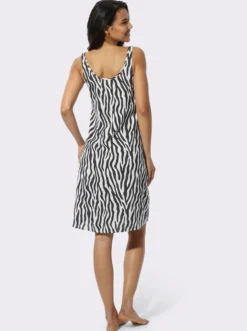 Sommerkleid mit Zebra-Muster, Viskose-Qualität