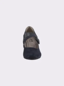 Spangenpumps mit Klettverschluss