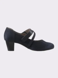 Spangenpumps mit Klettverschluss