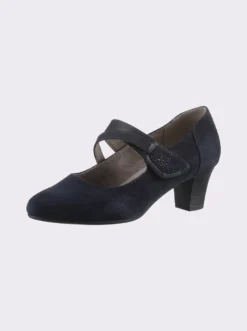 Spangenpumps mit Klettverschluss