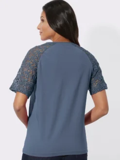Spitzenshirt aus Baumwolle