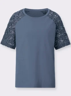 Spitzenshirt aus Baumwolle