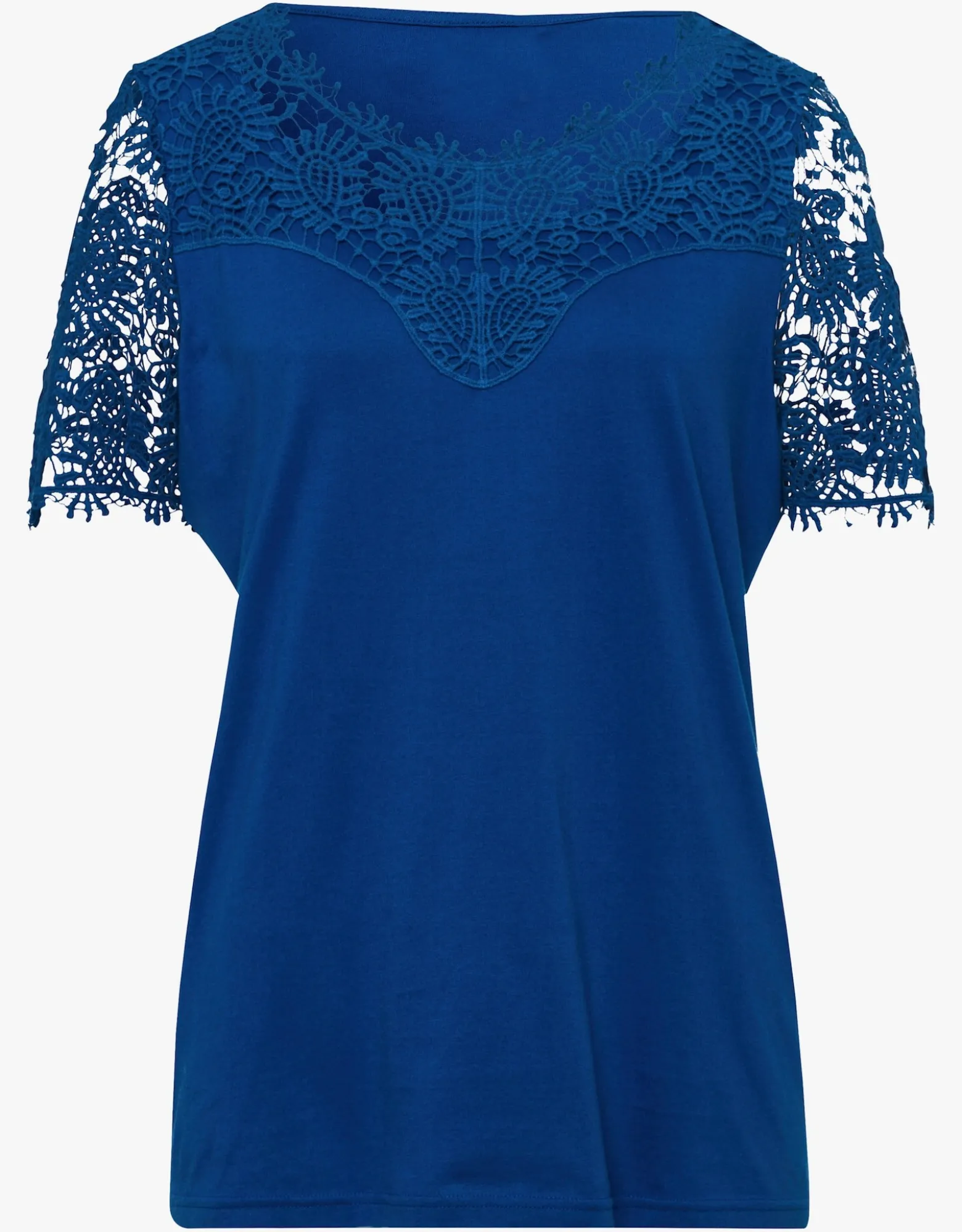 Spitzenshirt mit transparenter Spitze