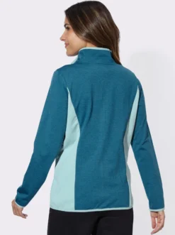 Sportjacke mit kontrastfarbenen Einsätzen