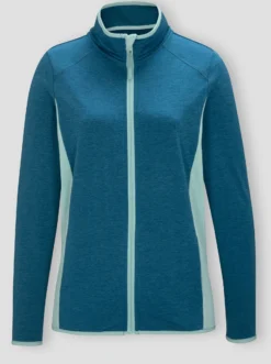 Sportjacke mit kontrastfarbenen Einsätzen