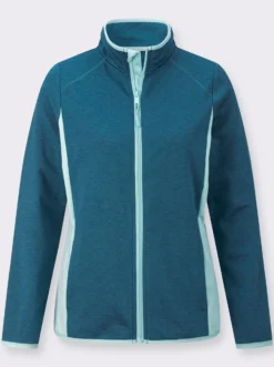 Sportjacke mit kontrastfarbenen Einsätzen