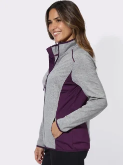 Sportjacke mit kontrastfarbenen Einsätzen