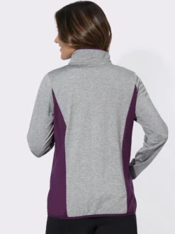 Sportjacke mit kontrastfarbenen Einsätzen