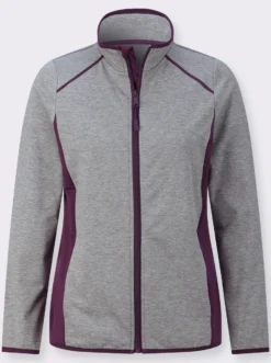 Sportjacke mit kontrastfarbenen Einsätzen