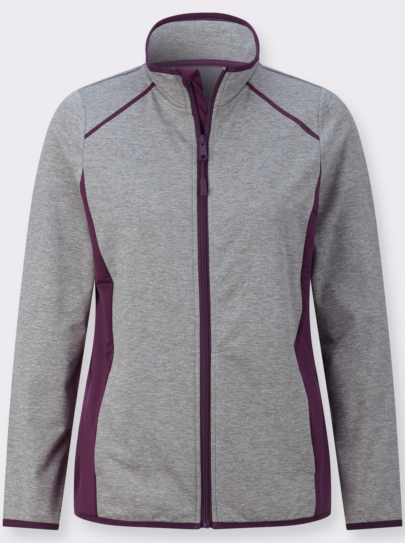 Sportjacke mit kontrastfarbenen Einsätzen